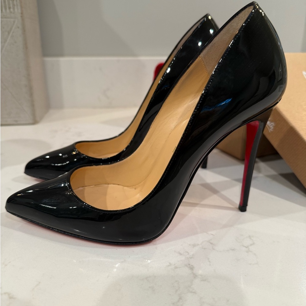 Christian Louboutin-100 mm Pumps - Patent calf leather - Black - Women